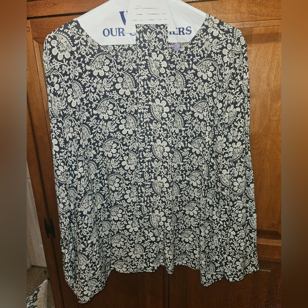 Loft blouse with tie